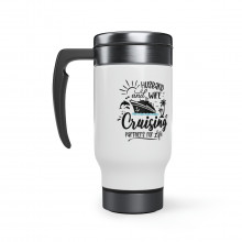 Husband And Wife Cruising Partners For Life - 14 0z. Stainless Steel Travel Mug