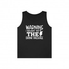 Warning I Bought The Drink Package - Unisex Heavy Cotton Tank Top