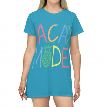 Vacay Mode All Over Print T-Shirt Dress