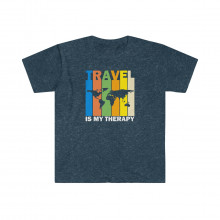 Travel Is My Therapy - Unisex Softstyle T-Shirt