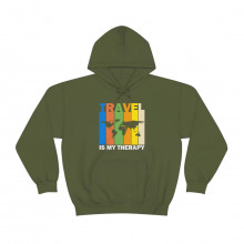 Travel Is My Therapy - Unisex Heavy Blend™ Hooded Sweatshirt