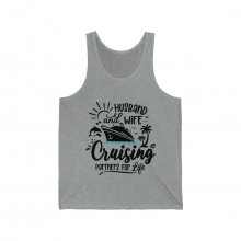 Husband and Wife Cruising Partners for Life - Unisex Jersey Tank