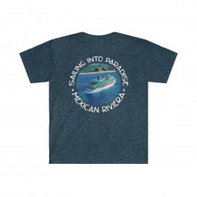 Sailing Into Paradise - Unisex Softstyle T-Shirt - 2 Sided